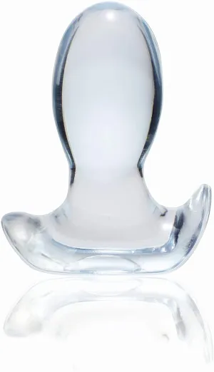 Certainly! A more optimized title for e-commerce could be: Transparent Silicone Anal Plug with Tapered Design for Comfort and Easy Insertion.