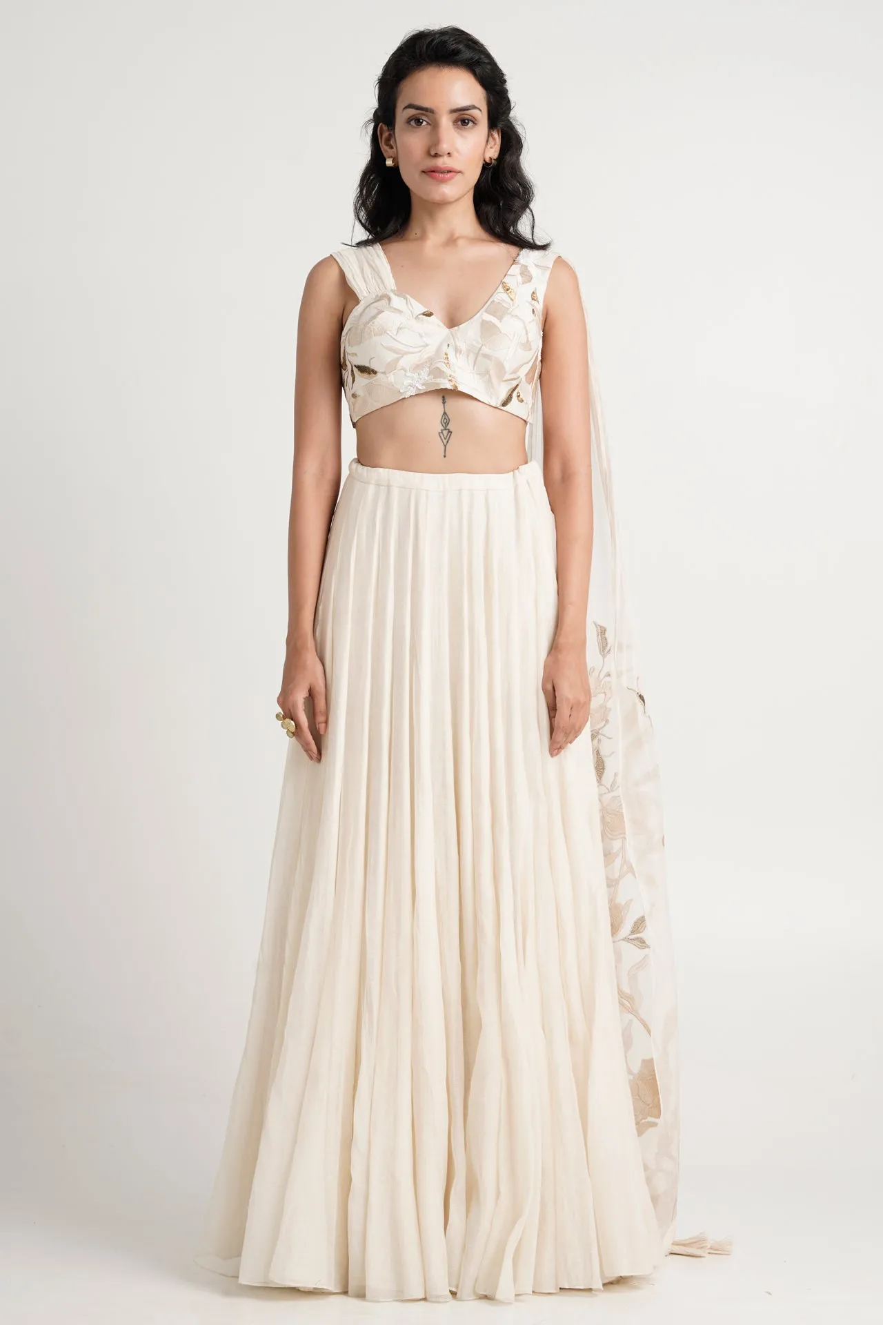 Opal - Celebrations Blou-sari   Cocktail Skirt