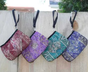 Sari Pleated Front Wristlet